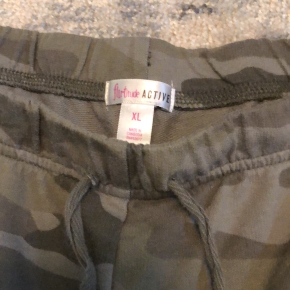 END OF YEAR SALE! | Flirtitude Camouflage Green Shorts - Picture 2 of 2